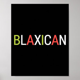 Póster Celebrar la herencia afromexicana blaxicana de raz