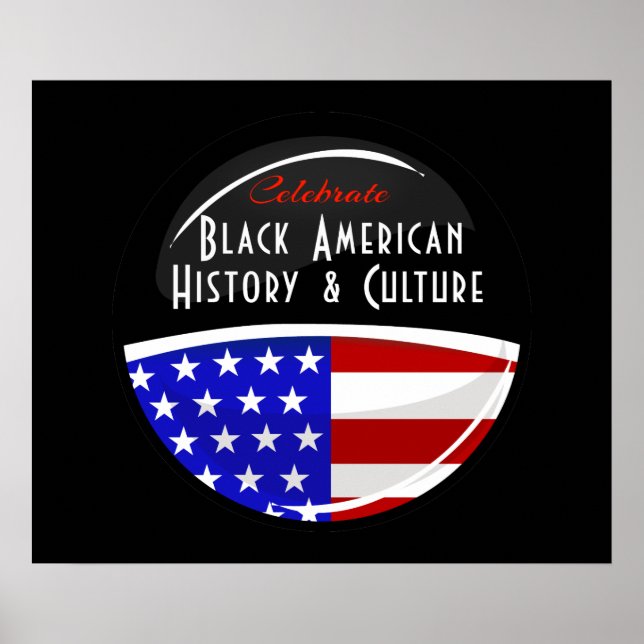 Póster Celebrate Black American History Glossy Emblem (Frente)