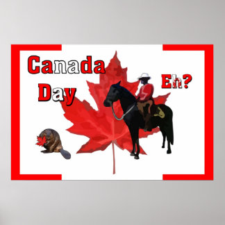 Póster Celebrate Canada Day