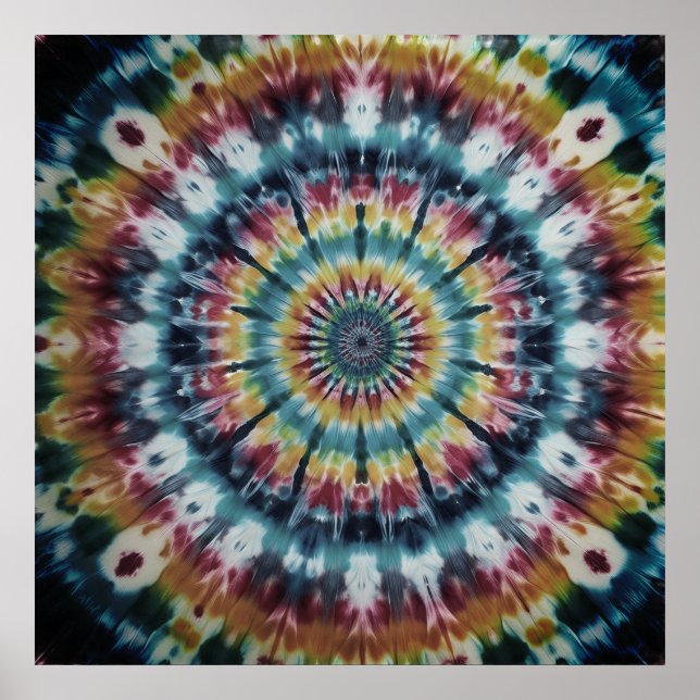 Póster Celebrate National Tye-Dye Day With Striking Wall (Frente)