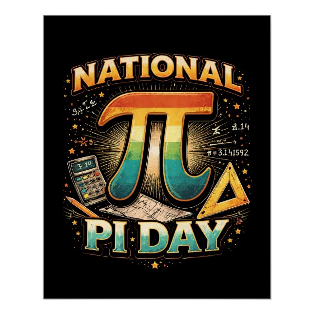 Póster Celebrate Pi (Anverso)
