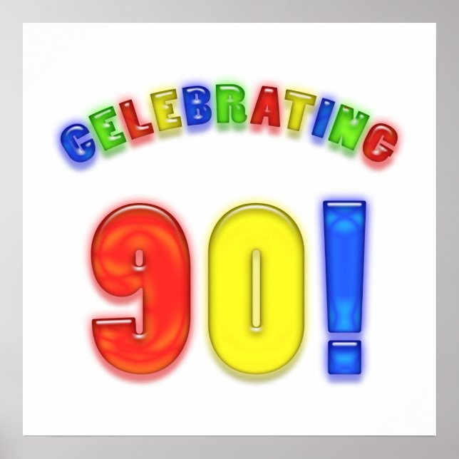 Póster Celebrating 90th Birthday (Frente)