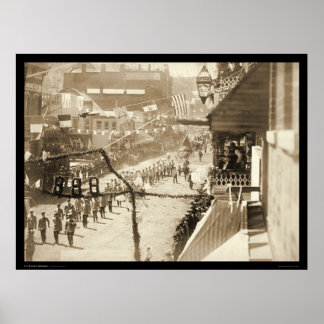 Póster Celebrating a Stretch of Railroad Deadwood SD 1888