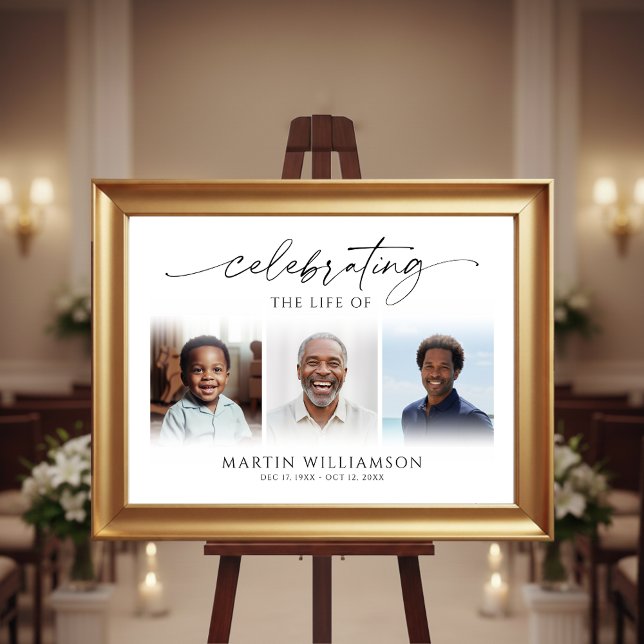 Póster Celebrating the Life 3 Photos Memorial (Subido por el creador)