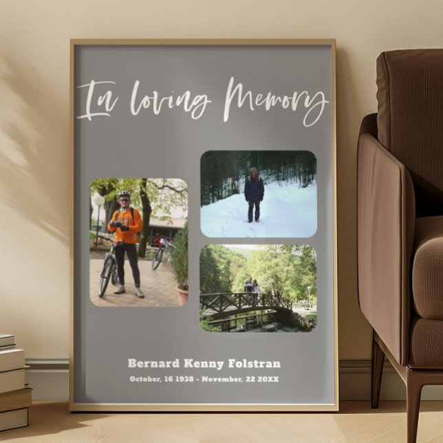 Póster Celebrating the life Three Photos Funeral (Subido por el creador)