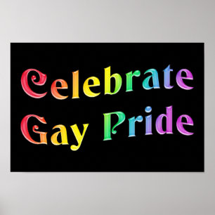 Póster Celebre el orgullo gay
