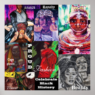 Póster CELEBRE el poster NEGRO de la HISTORIA
