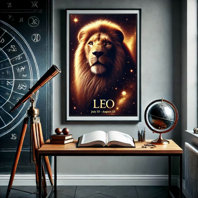 Póster Celeste del Zodíaco de Leo el León (Subido por el creador)