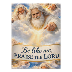 Póster celestial Alabado sea el Señor