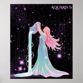Póster Celestial Aquarius – Astrology Art