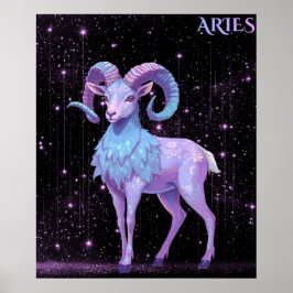 Póster Celestial Aries – Astrology Art