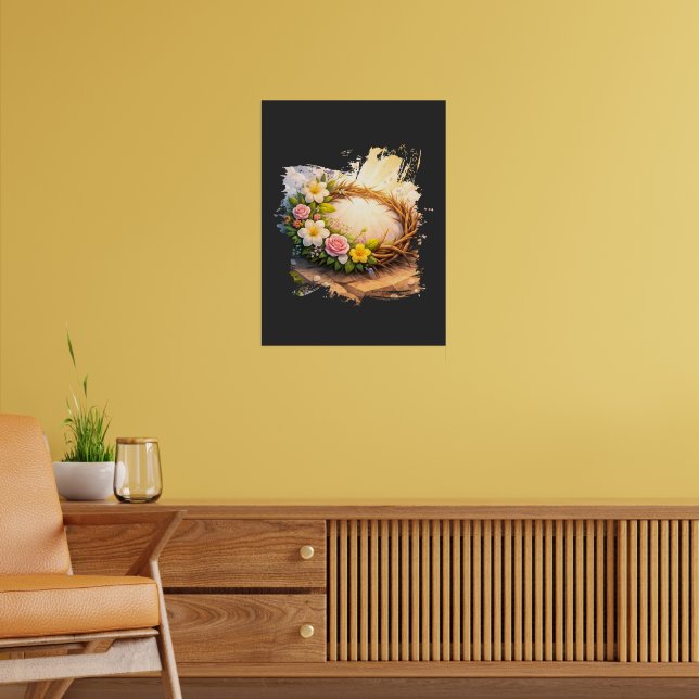 Póster Celestial Blooming Crown of Thorns 3D Papercut (Salón 2)