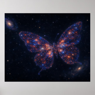 Póster Celestial Butterfly Galaxy 
