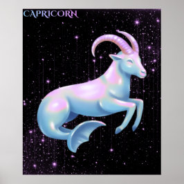 Póster Celestial Capricorn – Astrology Art