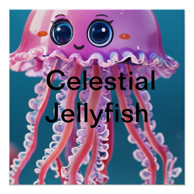 Póster Celestial Jellyfish (Anverso)