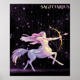 Póster Celestial Sagittarius – Astrology Art