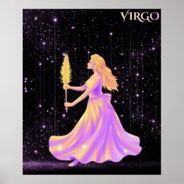 Póster Celestial Virgo – Astrology Art