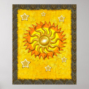 Póster Celestial Whimsey Sun