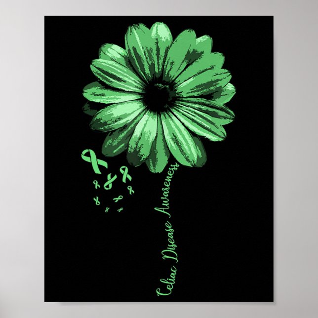 Póster Celiac Enfermedad Conciencia Cluten Warriten Bonit (Frente)