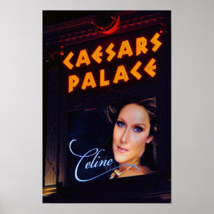 Póster Celine Dion Caesars Palace Las Vegas America