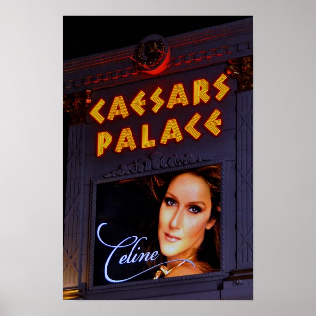 Póster Celine Dion Caesars Palace Las Vegas America (Frente)