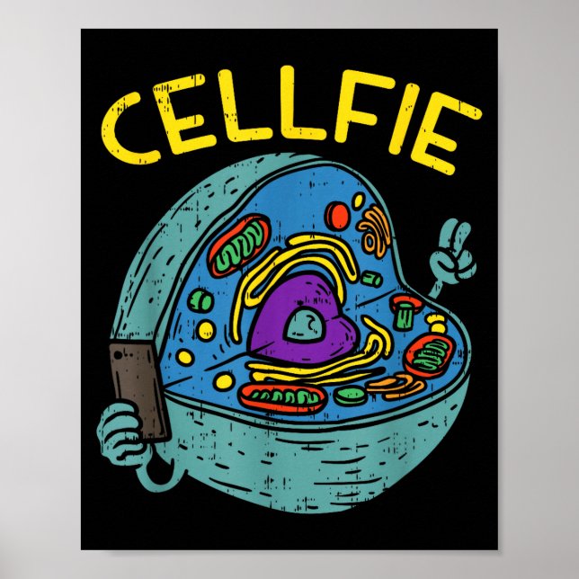 Póster Cell Fie Funny Science Biology Teacher  (Frente)