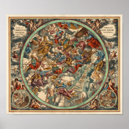 Póster Cellarius Andreas 1708 Harmonia Macrocosmica