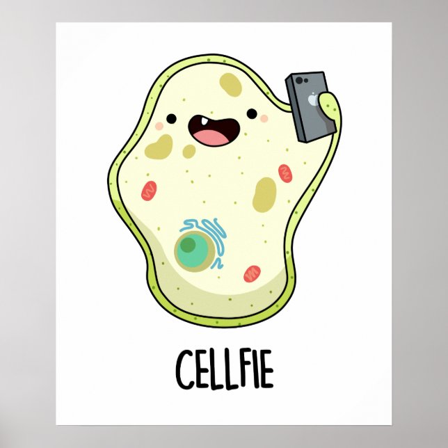 Póster Cellfie Funny Biology Pun (Frente)