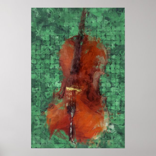 Póster Cello En Verde (Frente)