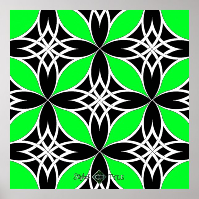 Póster Celta reflejado ( Flutterby Verde ) (Frente)