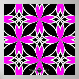 Póster Celta reflejado (invertido rosa)