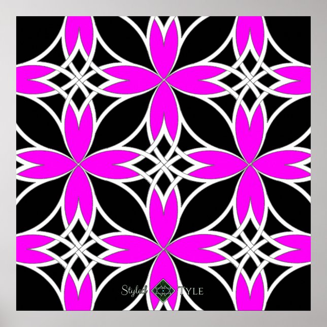 Póster Celta reflejado (invertido rosa) (Frente)