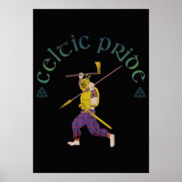 Póster Celtic Pride Shirt Celtic Warrior 