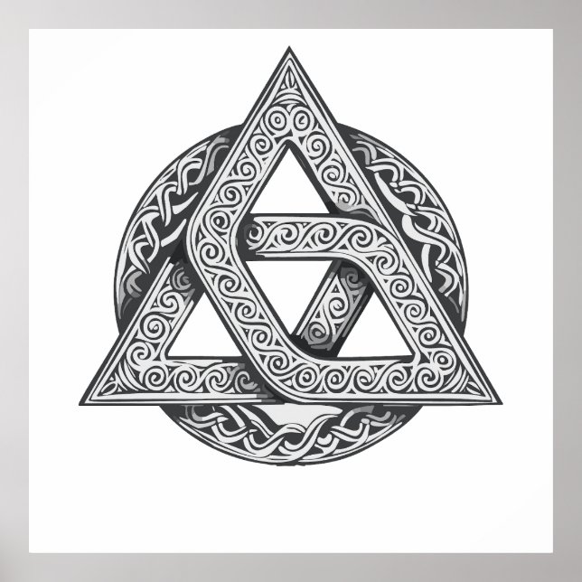 Póster Celtic symbol, trinity knot (Frente)