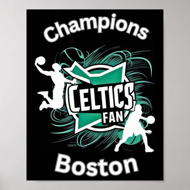 Póster Celtics Baloncesto Tri-blend  (Frente)