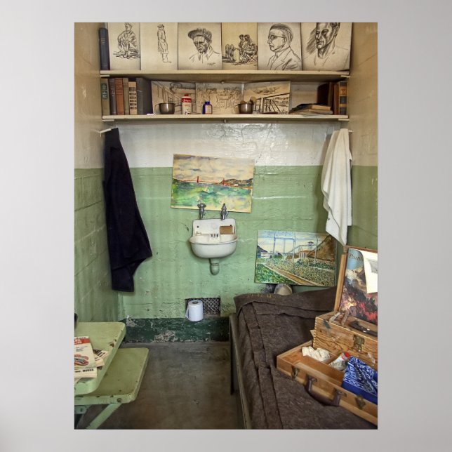 Póster Célula de artista de Alcatraz (Frente)