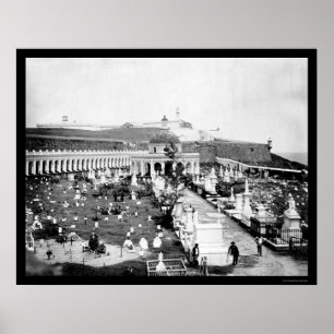 Póster Cementerio 1894 de San Juan, Puerto Rico
