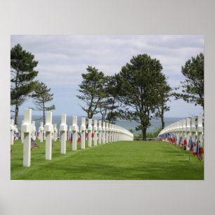 Póster Cementerio americano en Normandía