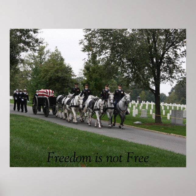 Póster cementerio de caisson Arlington (Frente)