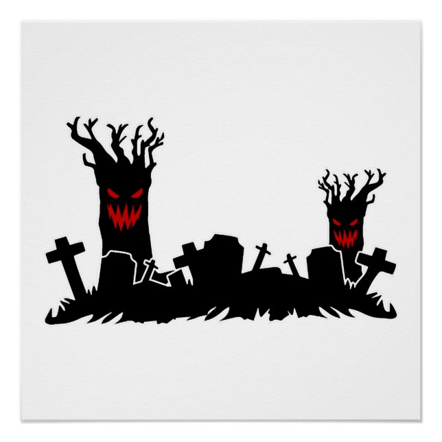 Póster Cementerio de Halloween (Anverso)