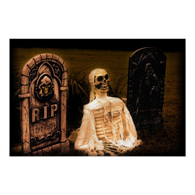 Póster Cementerio de Halloween (Anverso)
