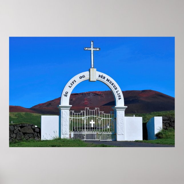 Póster Cementerio de Heimaey (Frente)