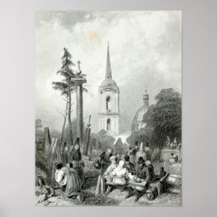 Póster Cementerio de la Iglesia de Smolensko