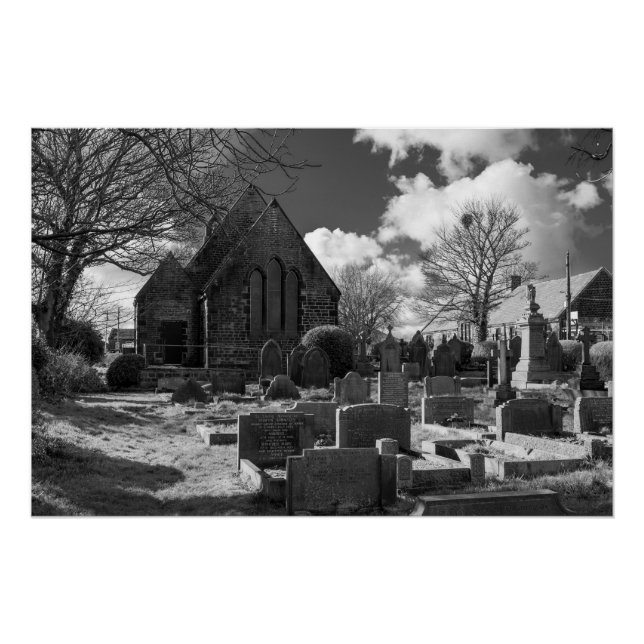 Póster Cementerio de la Iglesia de St. Luke, Norland (Anverso)