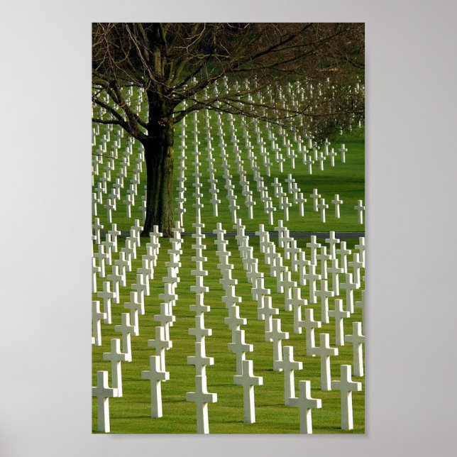 Póster Cementerio de la Segunda Guerra Mundial, Día Conme (Frente)