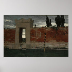 Póster Cementerio de Venecia, sketch (1876) Wladyslaw Cza