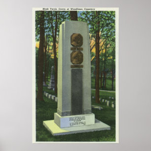Póster Cementerio de Woodlawn, escena de la lápida