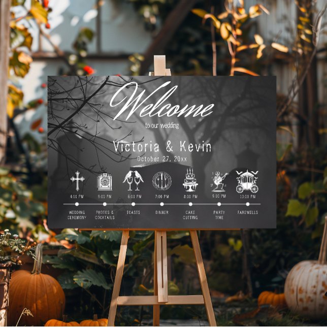 Póster Cementerio gótico negro y blanco hasta la fecha de (Subido por el creador)
