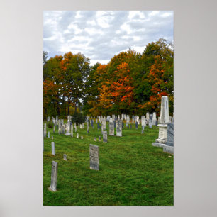 Póster Cementerio Old Yard, Stowe, Vermont