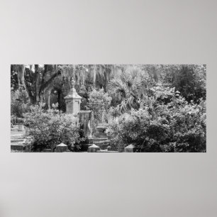 Póster Cementerio, Savannah Ga, MD Photography